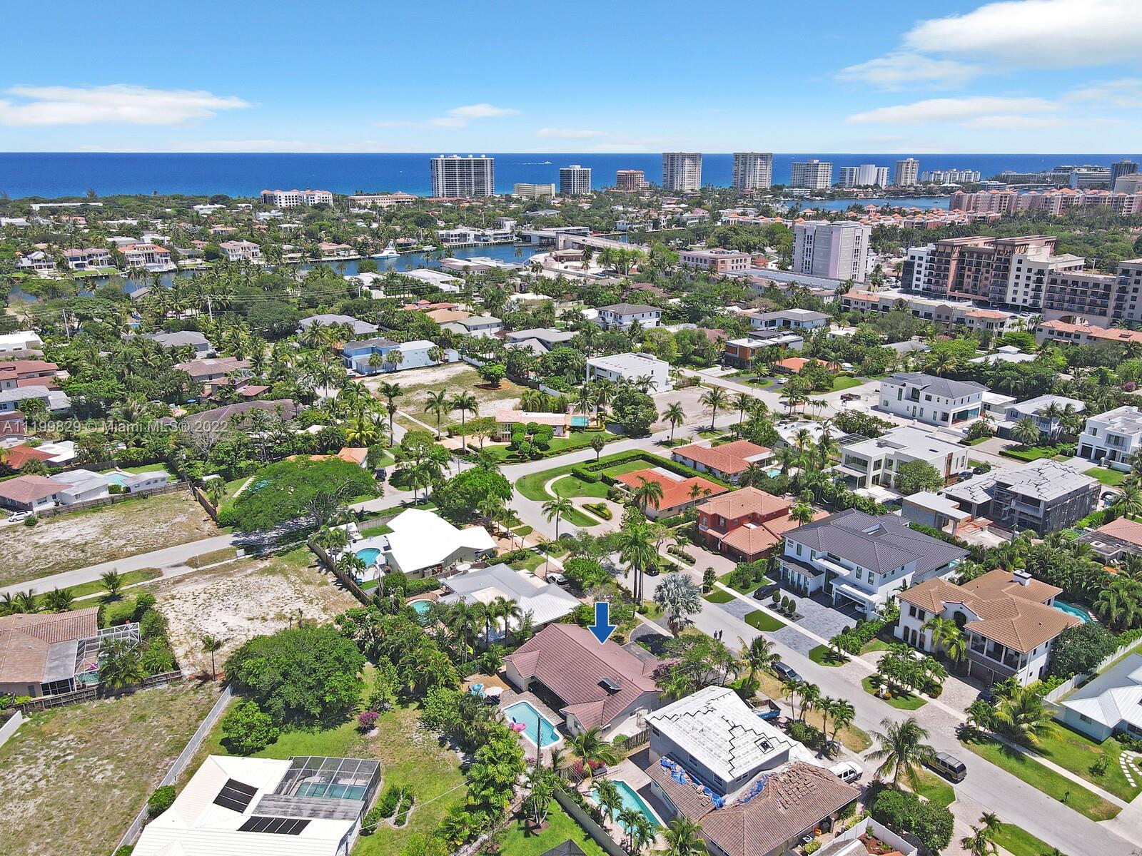 365 Northeast 3rd Street Boca Raton, FL 33432 - Photo 24 of 25 an aerial view of residential houses with city view