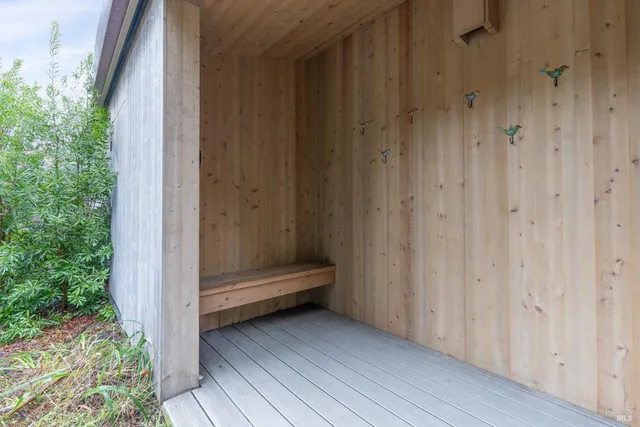 a view of closet area