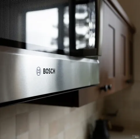 a close up of a mirror