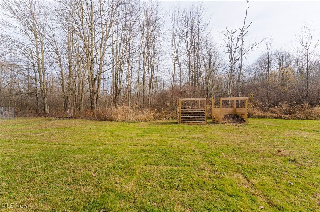 6590 Hall Road Andover, OH 44003 - Photo 22 of 29 View of green lawn with large compost bins