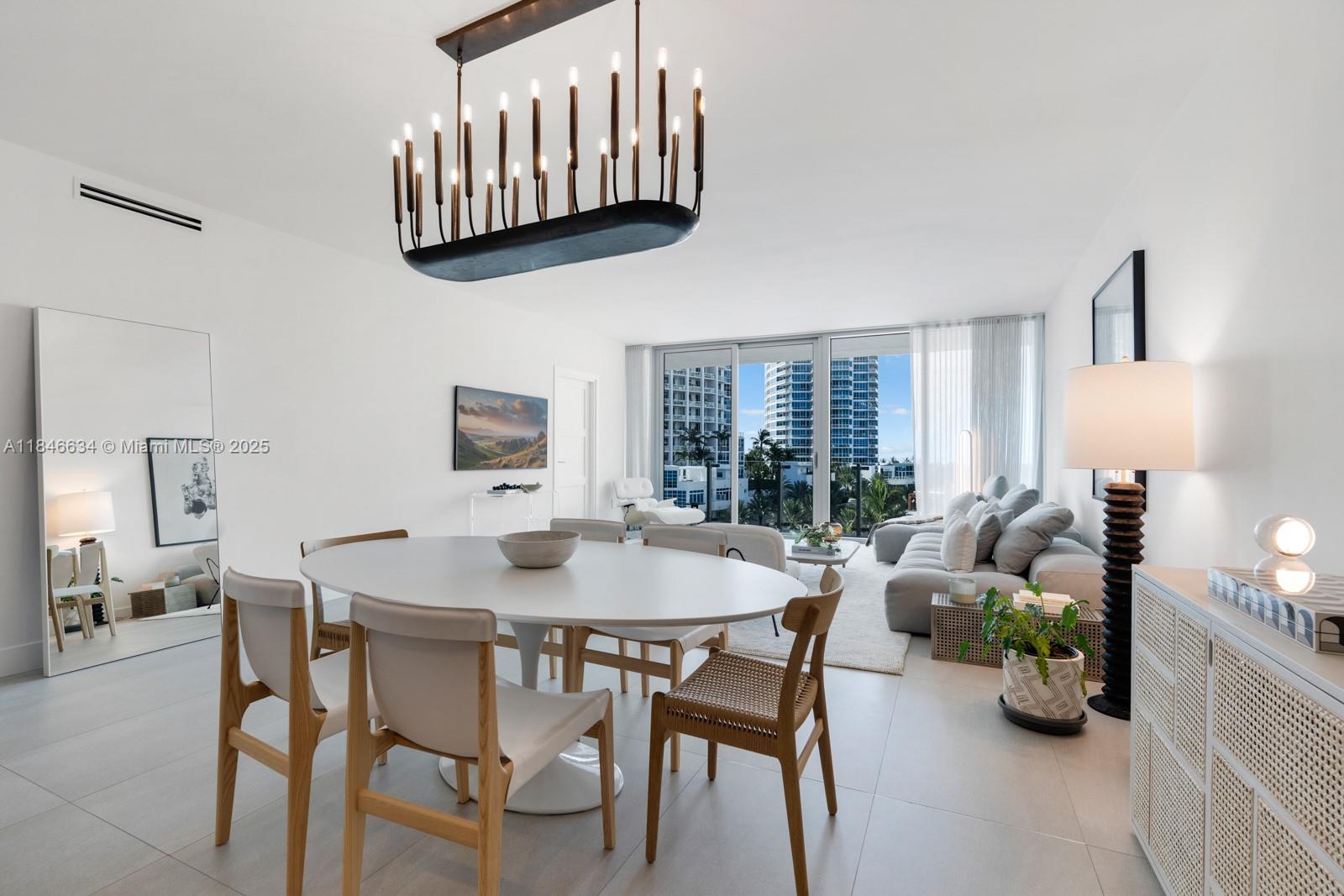 1 Collins Avenue, Unit 605 Miami Beach, FL 33139 - Photo 8 of 33 a living room with furniture and a table