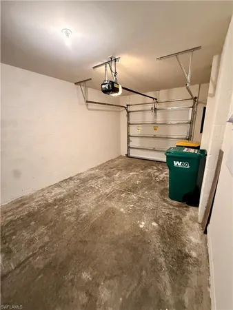 a room with a cabinets