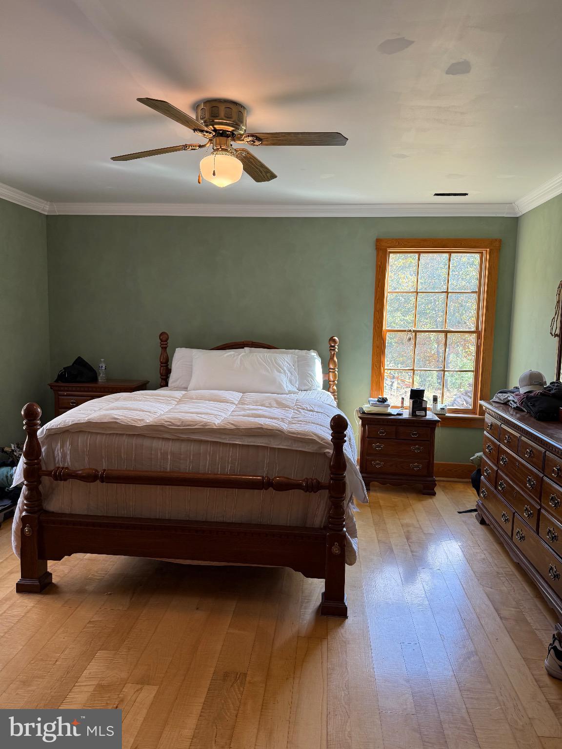 4520 St Davids Church Road Fort Valley, VA 22652 - Photo 5 of 6 a bedroom with a bed and a couch