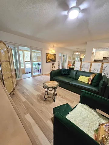 a living room with furniture and a couch