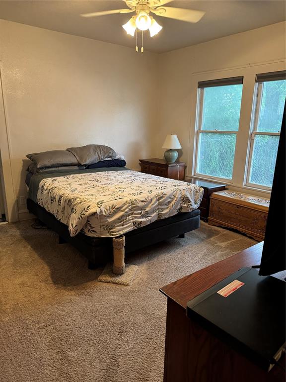 2300 Lyle Avenue Waco, TX 76708 - Photo 18 of 23 Bedroom featuring carpet floors and ceiling fan
