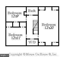 6920 Piney Branch Road Northwest Washington, DC 20012 - Photo 11 of 29 Floor plan second level