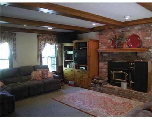 323 Blue Run Road Cheswick, PA 15024 - Photo 5 of 13 Great Room. Spacious great room with beamed ceilings and fireplace.