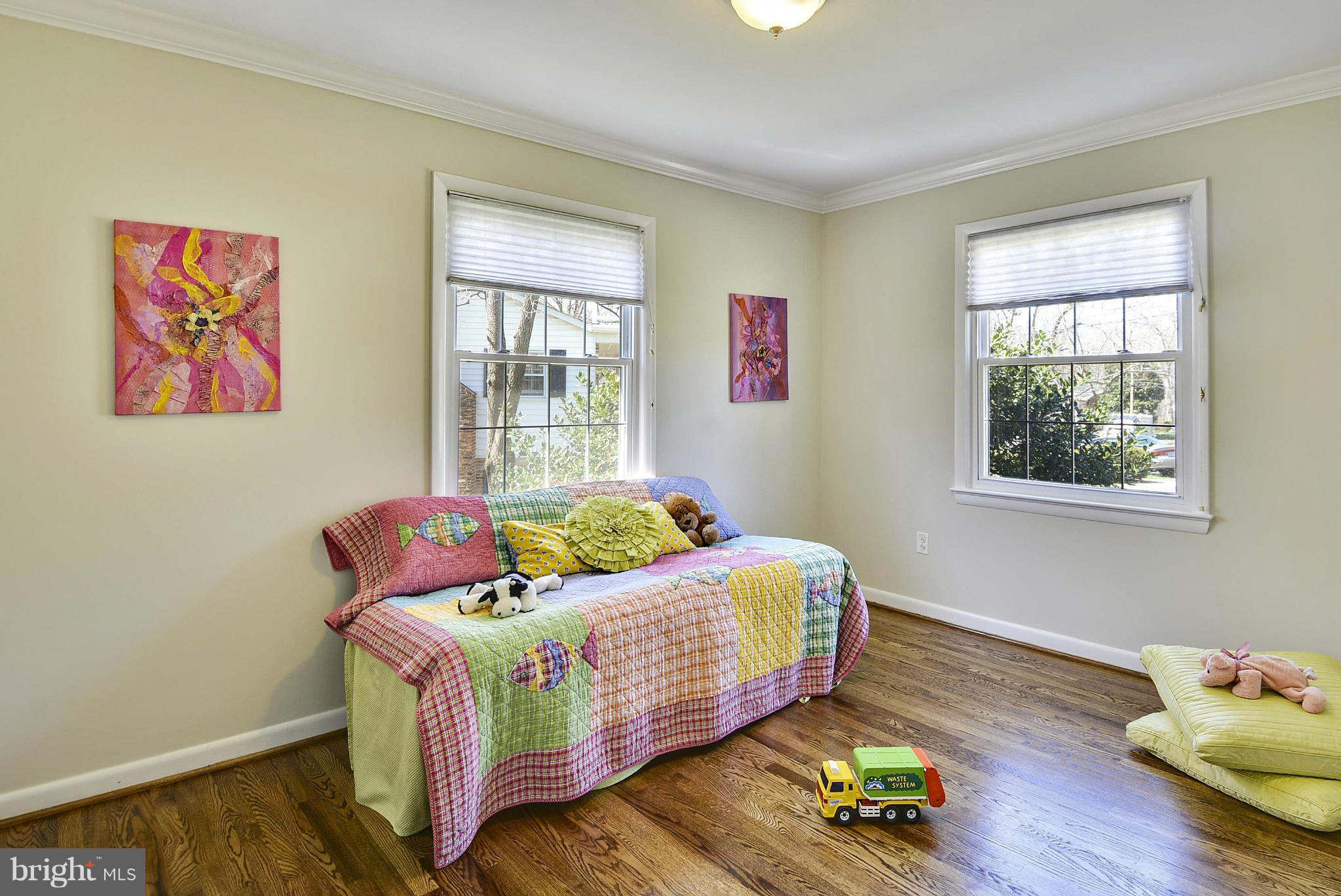 1954 Foxhall Road McLean, VA 22101 - Photo 16 of 30 a bedroom with a bed and wooden floor