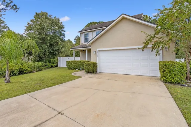 a front view of a house with entryway