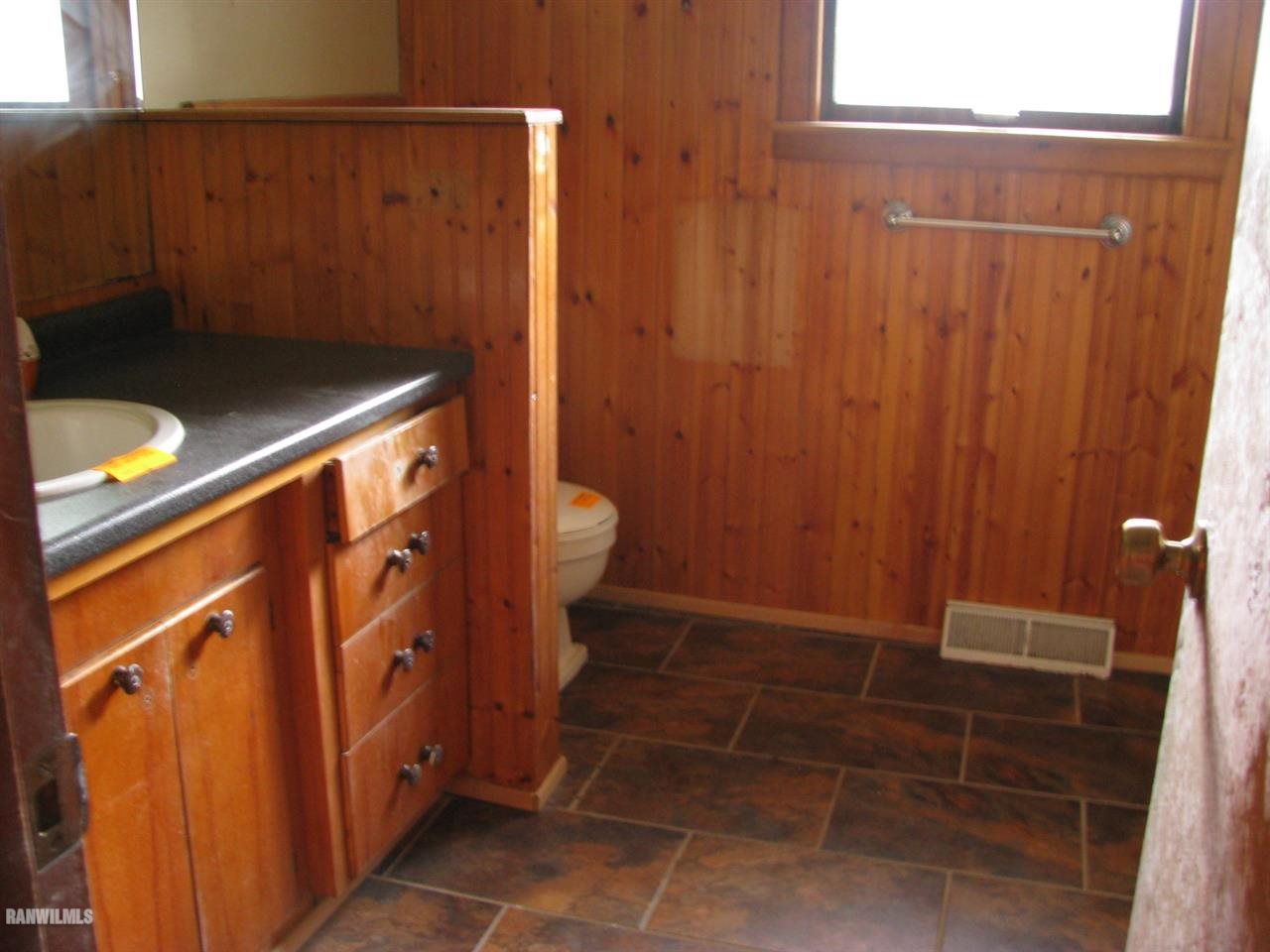 9681 South Il Route Hanover, IL 61041 - Photo 8 of 17 a bathroom with a sink and toilet