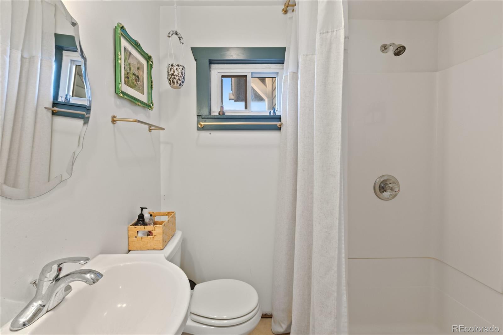 1047 Meade Street Denver, CO 80204 - Photo 19 of 38 a white toilet sitting next to a bathroom sink