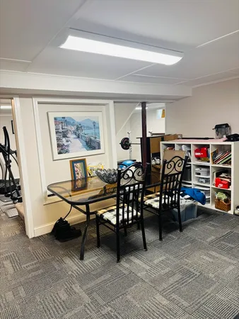 a view of a livingroom and dining room