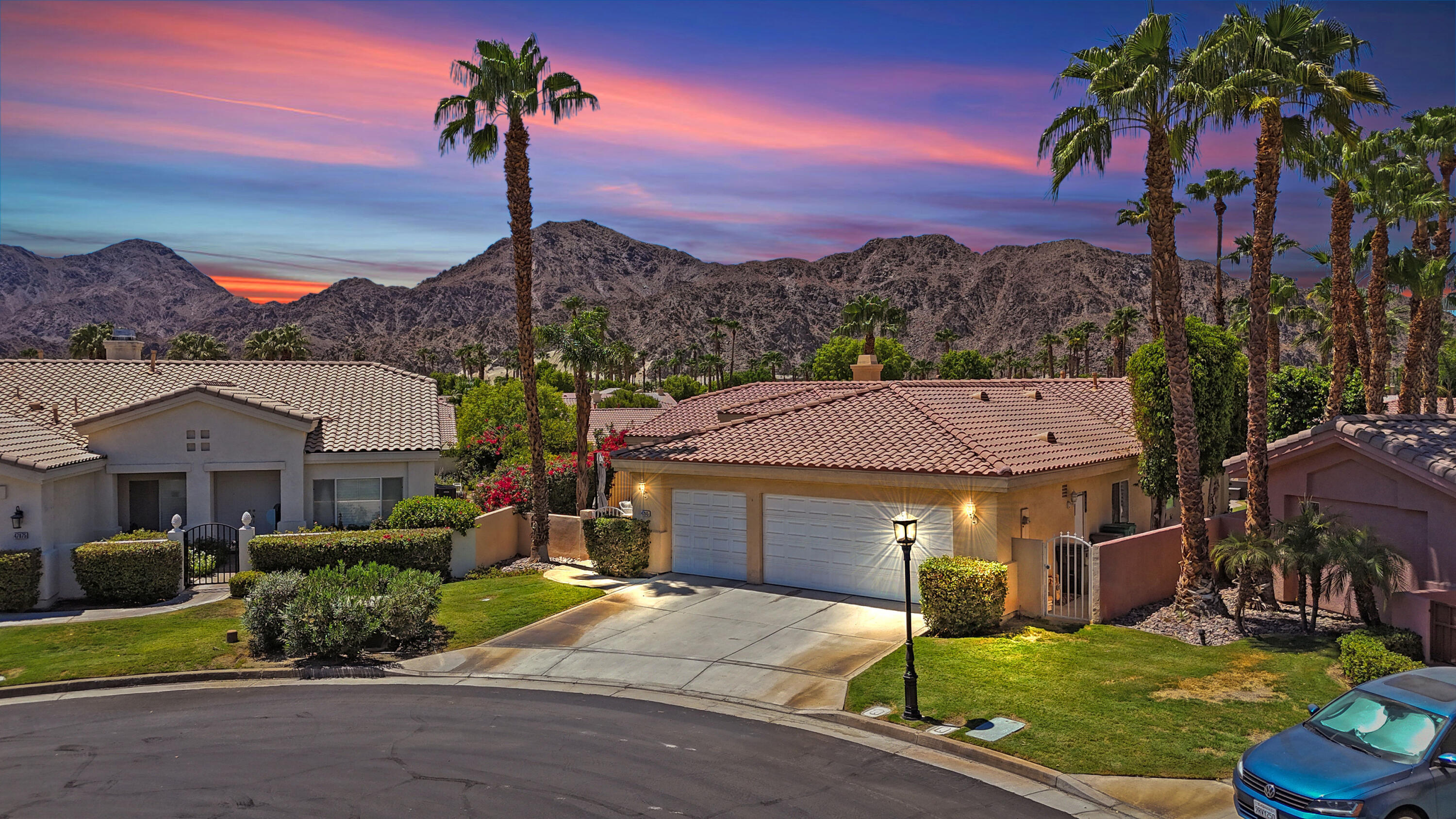 47845 Vía Opera La Quinta, CA 92253 - Photo 2 of 47 a aerial view of a house with a yard and potted plants