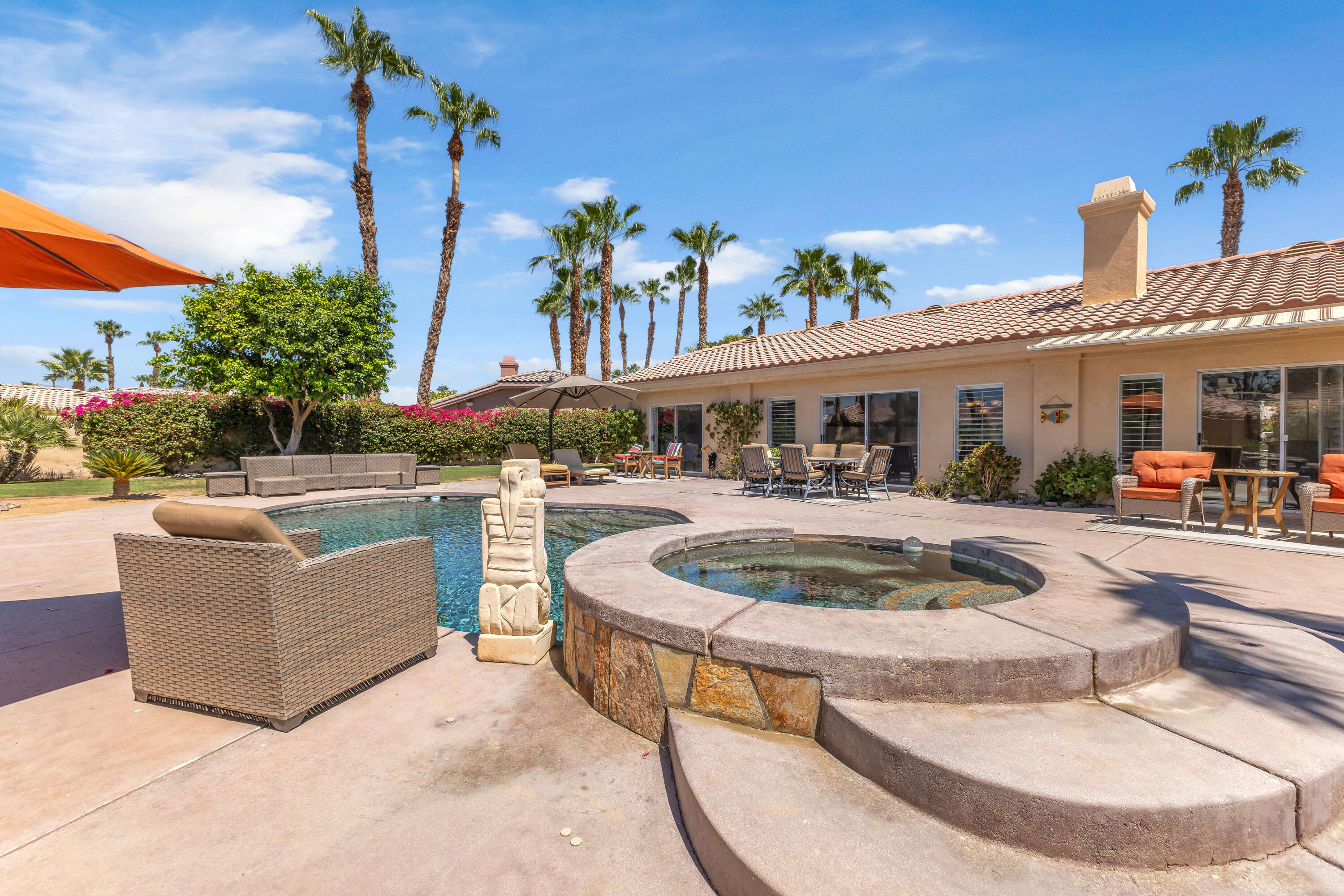 47845 Vía Opera La Quinta, CA 92253 - Photo 47 of 47 a view of a house with swimming pool and sitting area