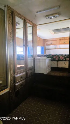 a view of wooden deck