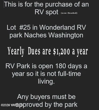 $18,000 | 16333 Hwy 12 Naches Wa 98937, Unit 25, Naches, WA 98937