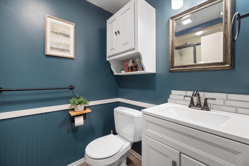 709 North Orange Road Athol, MA 01331 - Photo 12 of 40 a bathroom with a toilet a sink and mirror