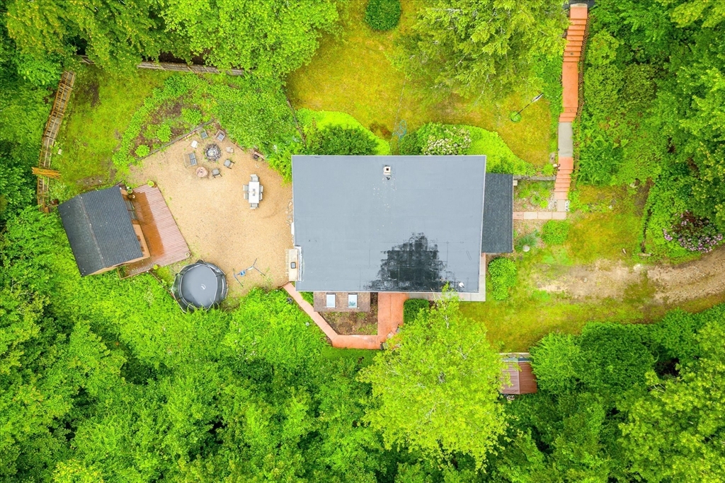 709 North Orange Road Athol, MA 01331 - Photo 39 of 40 an aerial view of a house with pool and garden