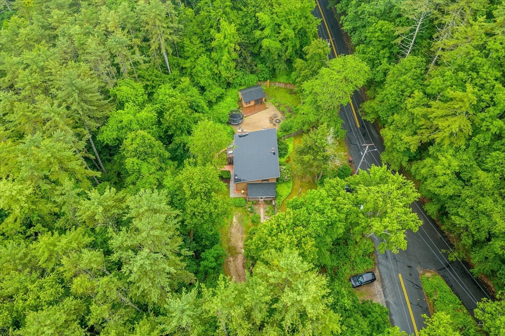 709 North Orange Road Athol, MA 01331 - Photo 40 of 40 an aerial view of residential house with outdoor space and trees all around