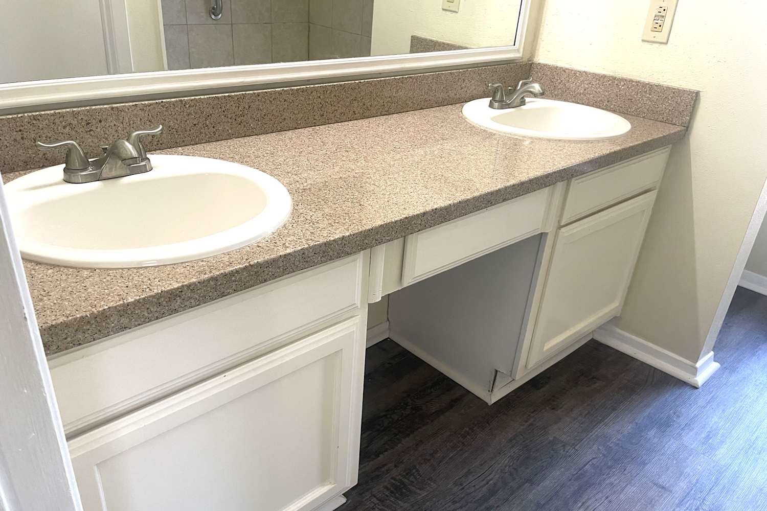 1819 Pilgrims Point Drive Friendswood, TX 77546 - Photo 9 of 10 a bathroom with a sink and a mirror