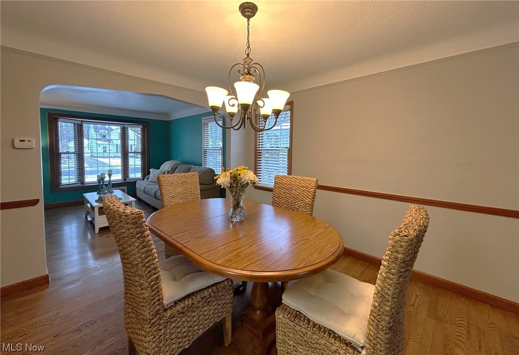1748 Sunview Road Lyndhurst, OH 44124 - Photo 5 of 41 Dining Room with chair railing and hardwood floor.