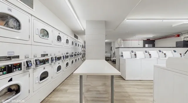 a close view of utility and utility room