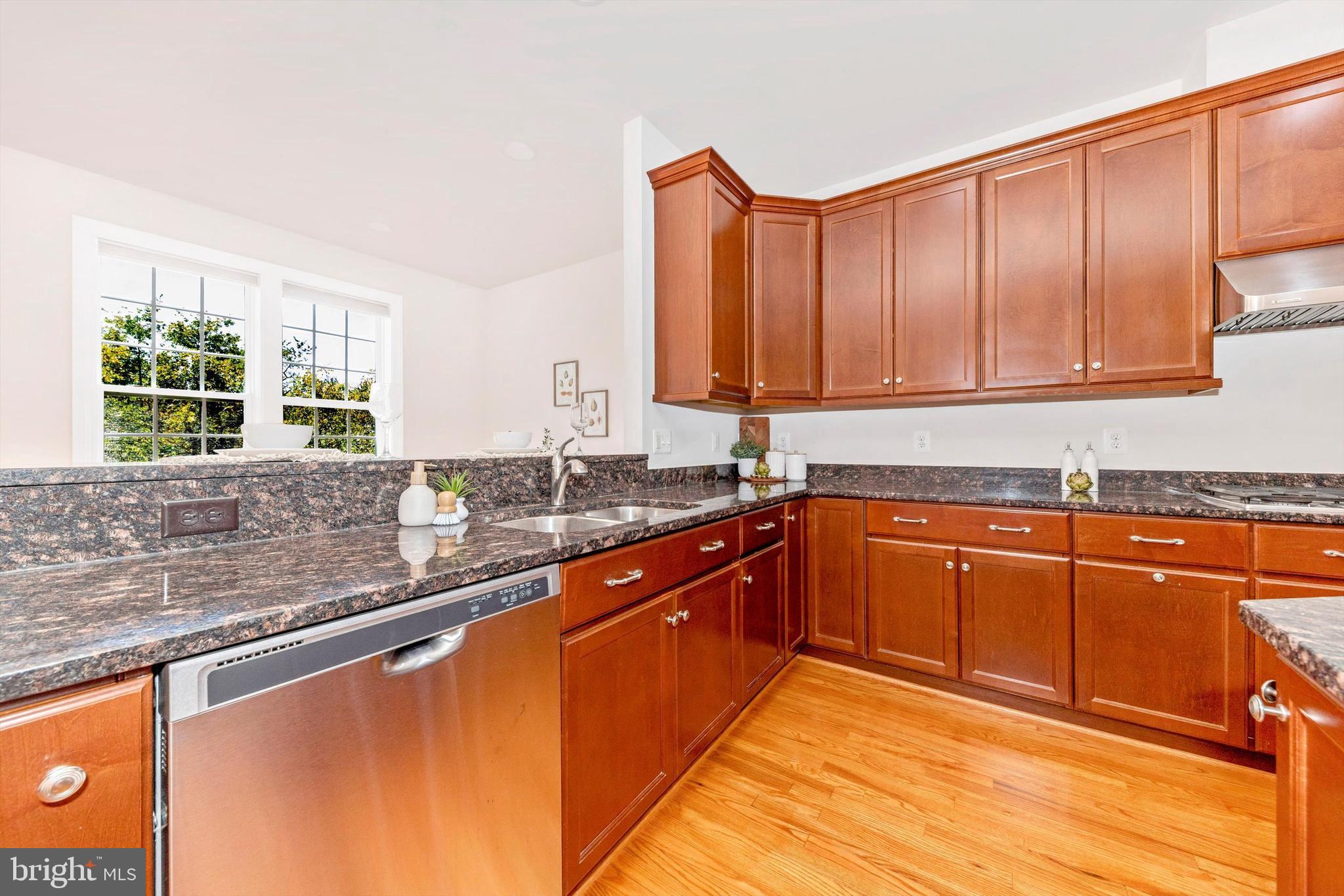 9655 Bothwell Lane Frederick, MD 21704 - Photo 19 of 58 a kitchen with stainless steel appliances granite countertop a sink and cabinets
