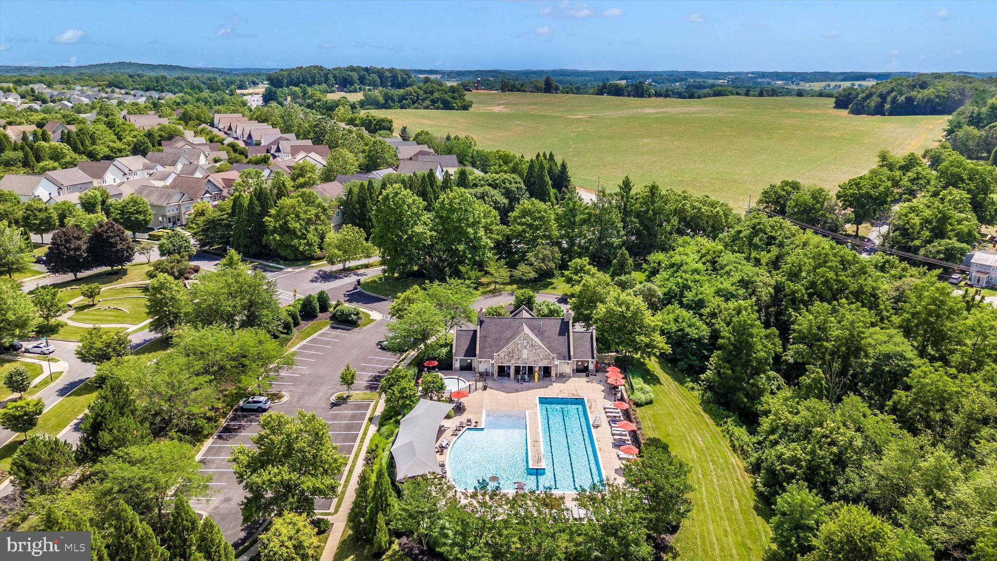9655 Bothwell Lane Frederick, MD 21704 - Photo 51 of 58 an aerial view of ocean and residential houses with outdoor space
