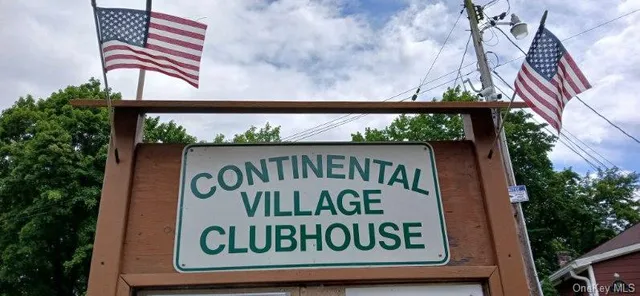 a garden view with a slide