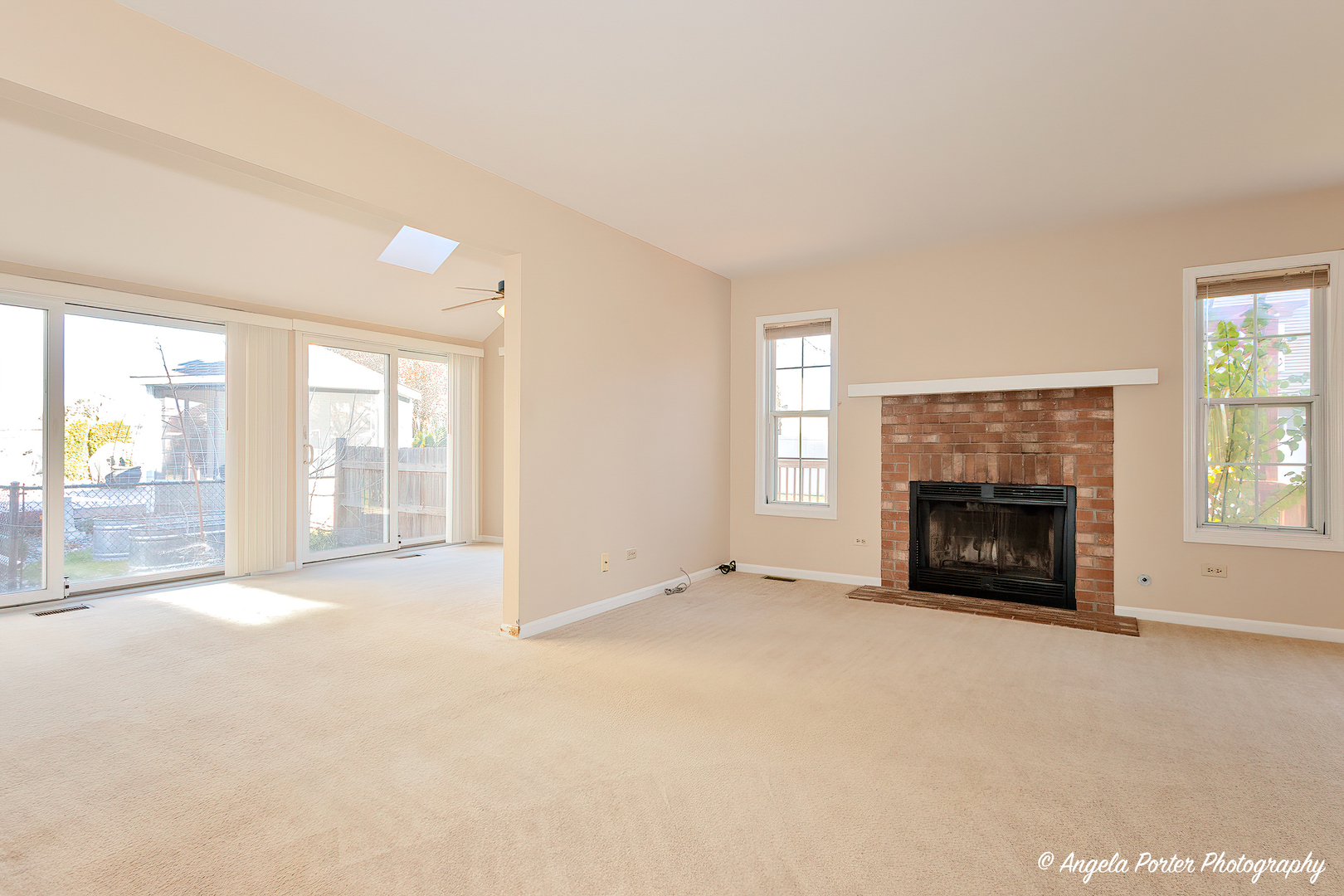 1305 Westport Ridge Crystal Lake, IL 60014 - Photo 8 of 31 an empty room with furniture and a fireplace