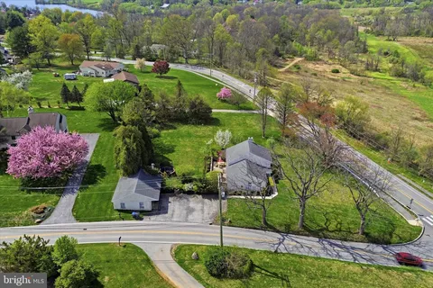 an aerial view of garden