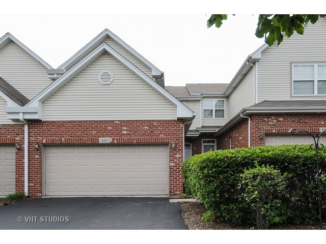 503 Goodwin Drive, Unit 503 Bolingbrook, IL 60440 - Photo 1 of 10 a front view of a house with a garage