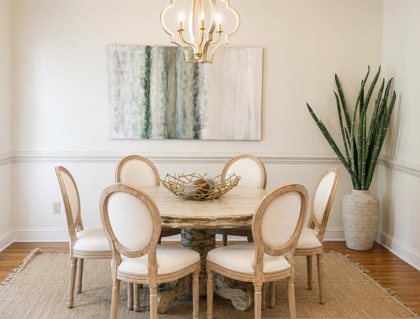 565 Schaeffer Loop Eads, TN 38028 - Photo 9 of 40 a dining room with furniture a potted plant and a chandelier