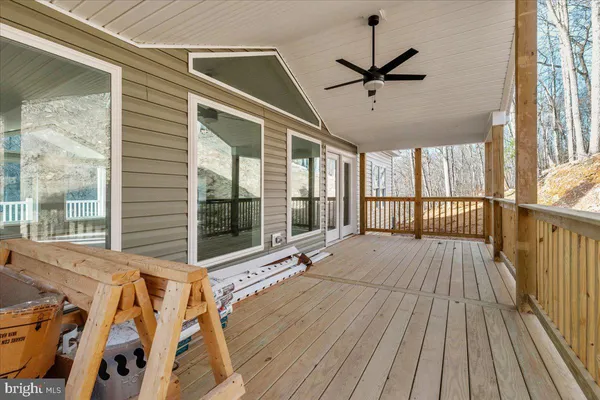 a view of a living room with a balcony