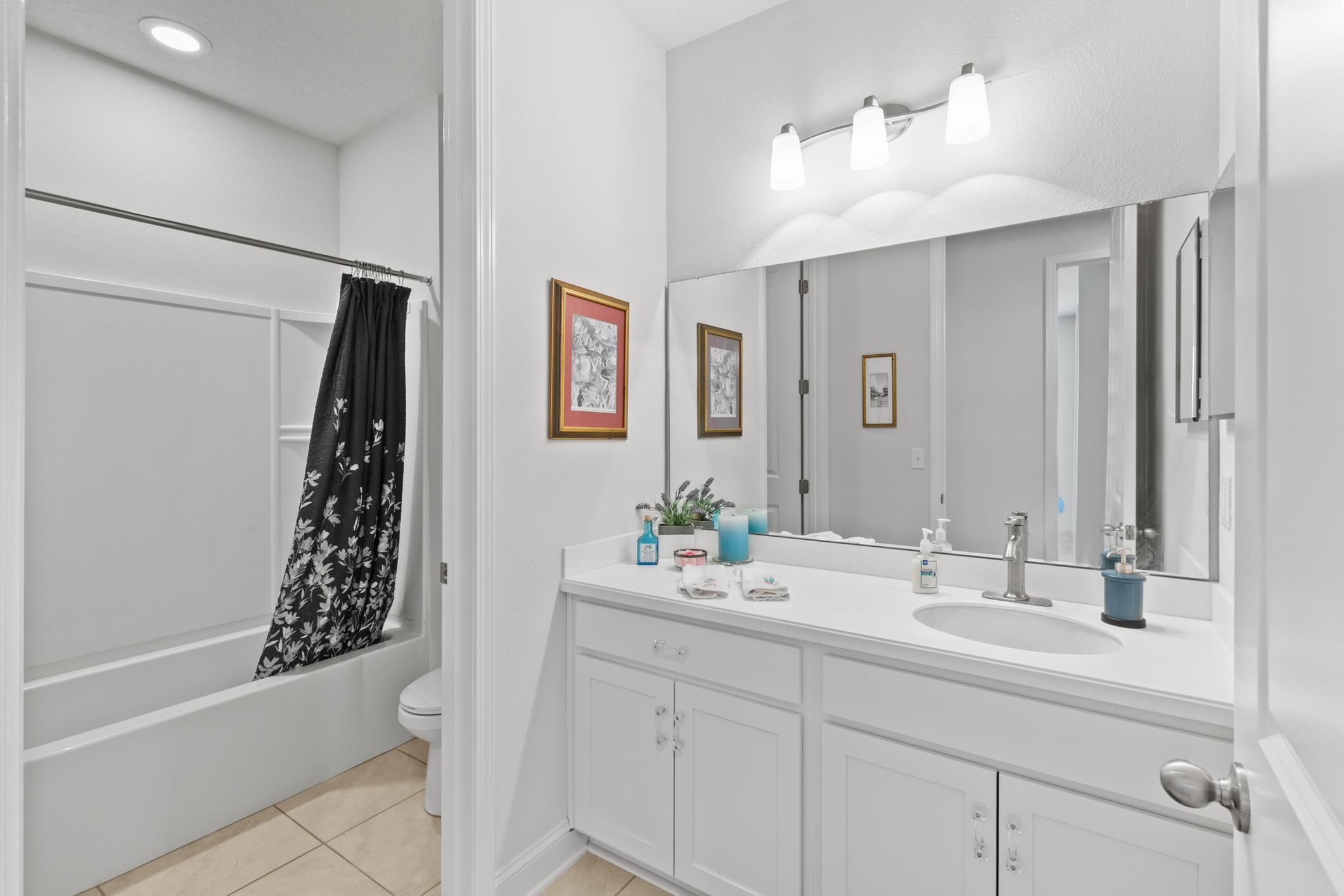 345 Downs Corner Road St. Augustine, FL 32092 - Photo 30 of 39 a bathroom with a bathtub a sink and a mirror