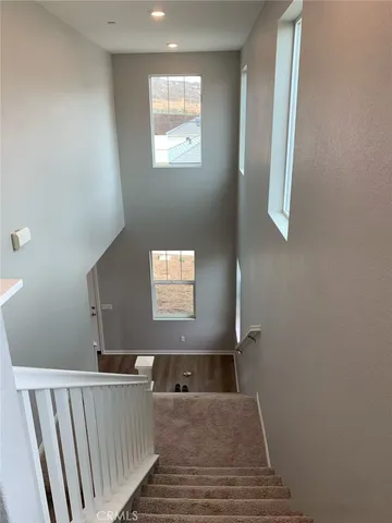a view of hallway with window