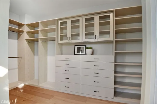 a view of closet area