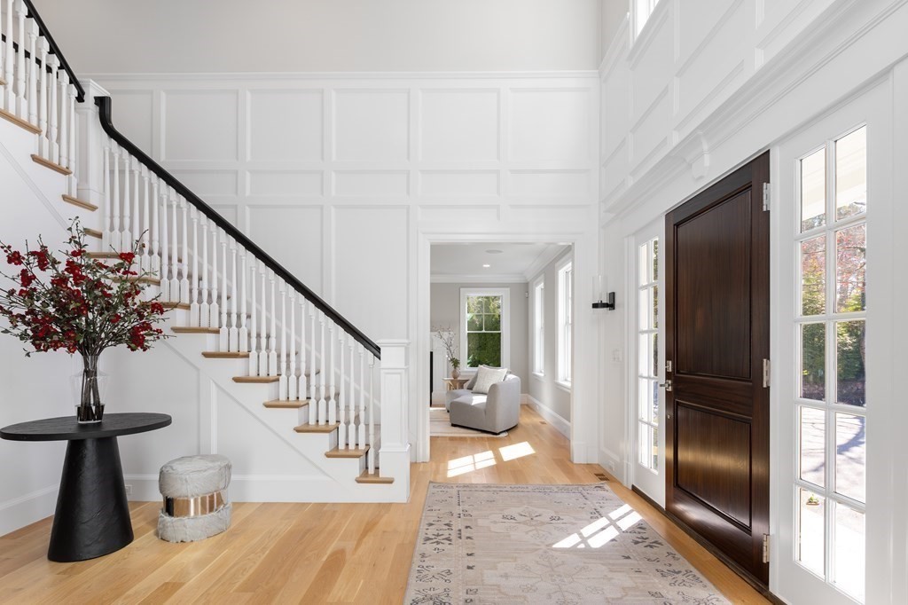 19 Longmeadow Road Wellesley, MA 02482 - Photo 10 of 34 a view of entryway and hall with wooden floor