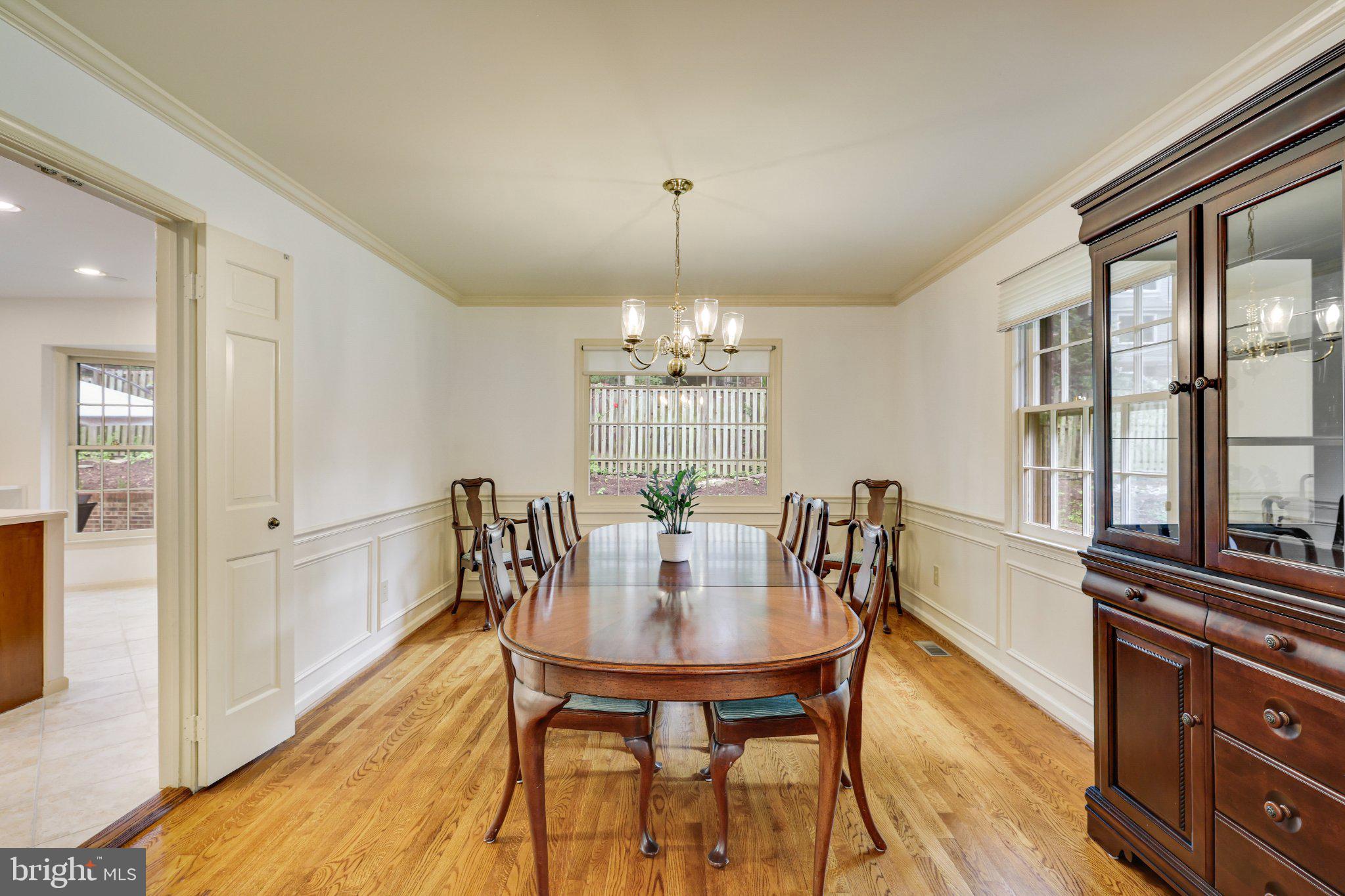 1427 Laurel Hill Road Vienna, VA 22182 - Photo 16 of 57 Elegant dining space with natural light.