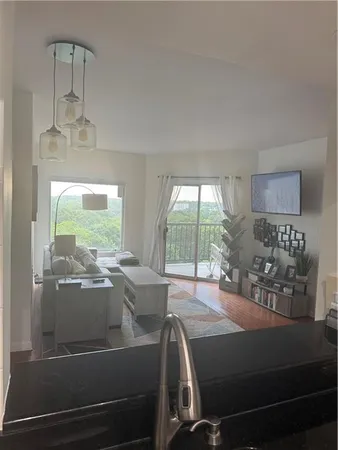 a view of a room with a sink