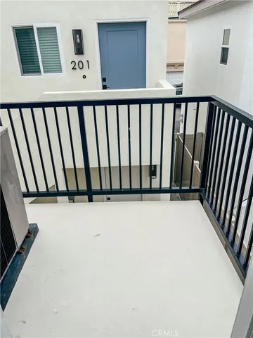 a view of a balcony