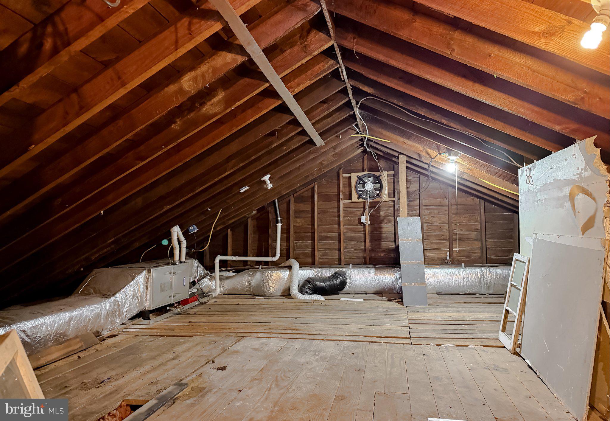 42195 White Point Beach Road Leonardtown, MD 20650 - Photo 55 of 57 Spacious attic with rustic charm.