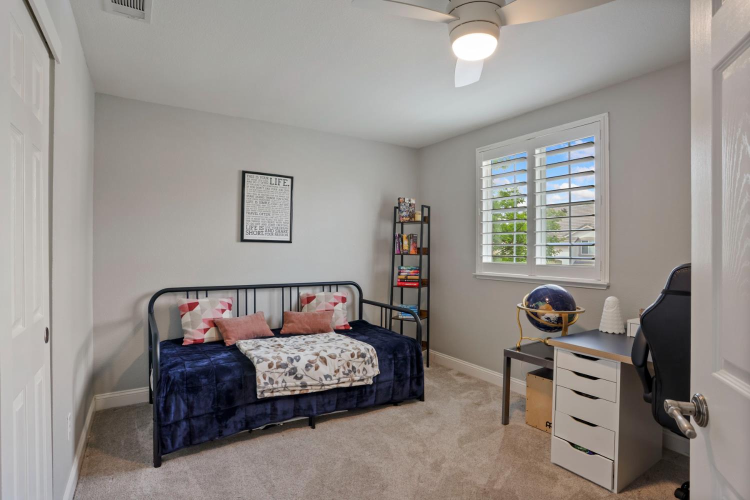 3755 Canyonlands Road Stockton, CA 95209 - Photo 17 of 37 a bedroom with a bed and a window