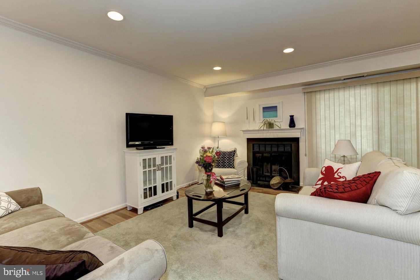 4534 28th Road South, Unit D Arlington, VA 22206 - Photo 11 of 21 Living Room with fireplace