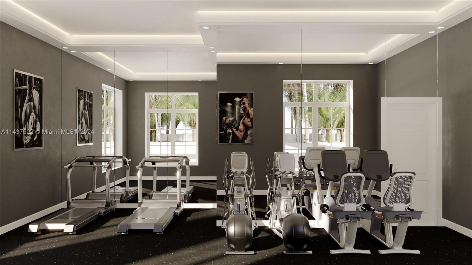 6500 Volunteer Road Southwest Ranches, FL 33330 - Photo 23 of 42 a room with gym equipment and large windows