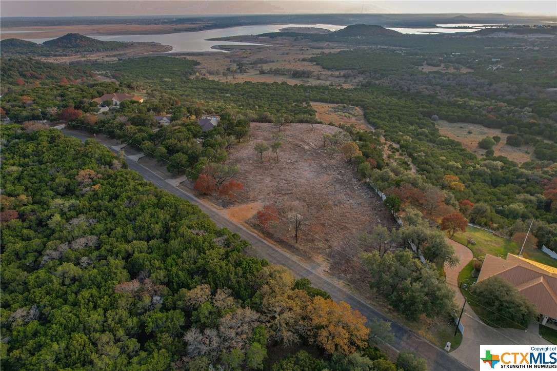 a view of a city with an outdoor space