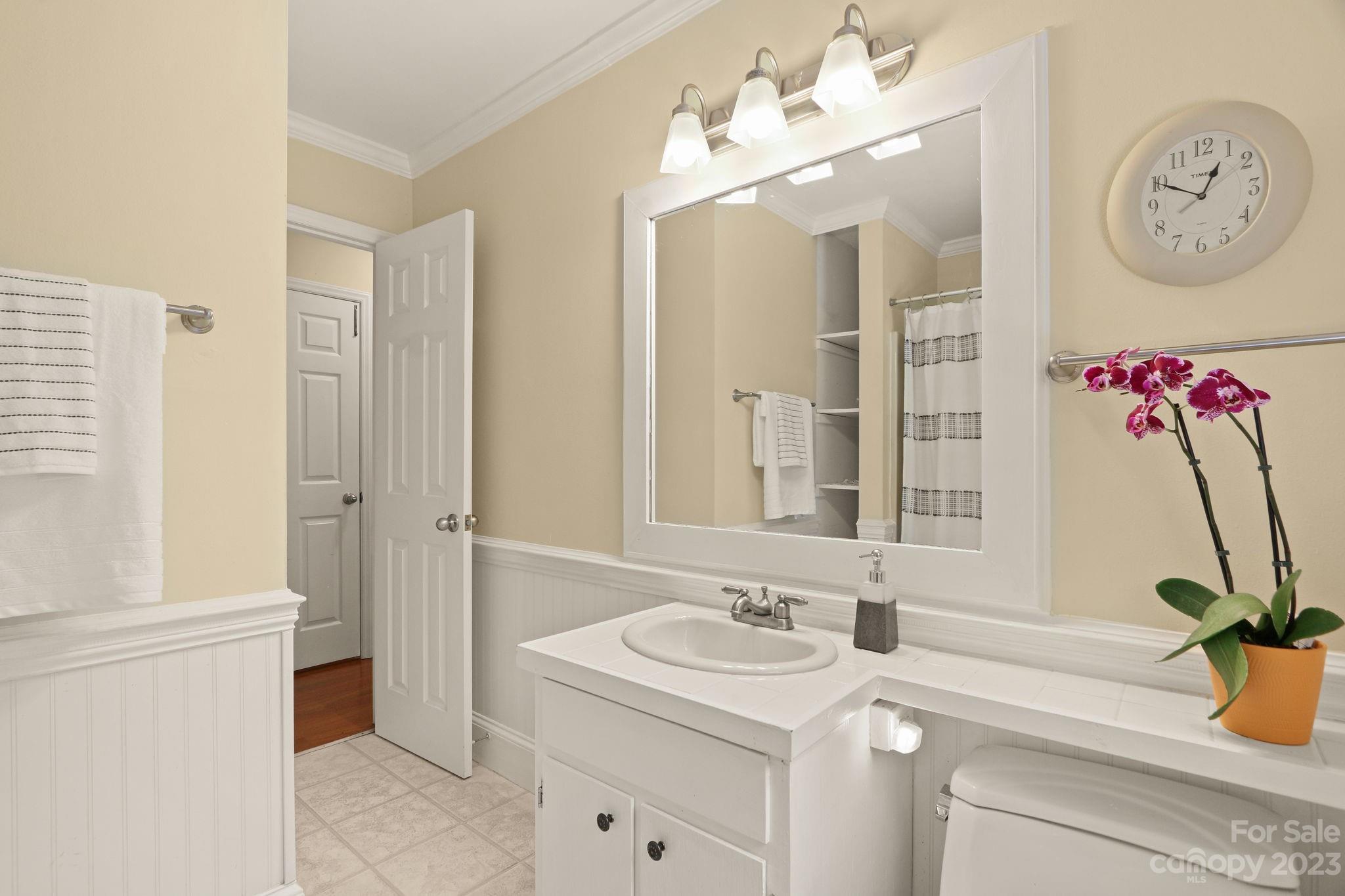 270 Pine Street Boone, NC 28607 - Photo 24 of 47 a bathroom with a sink vanity and a mirror