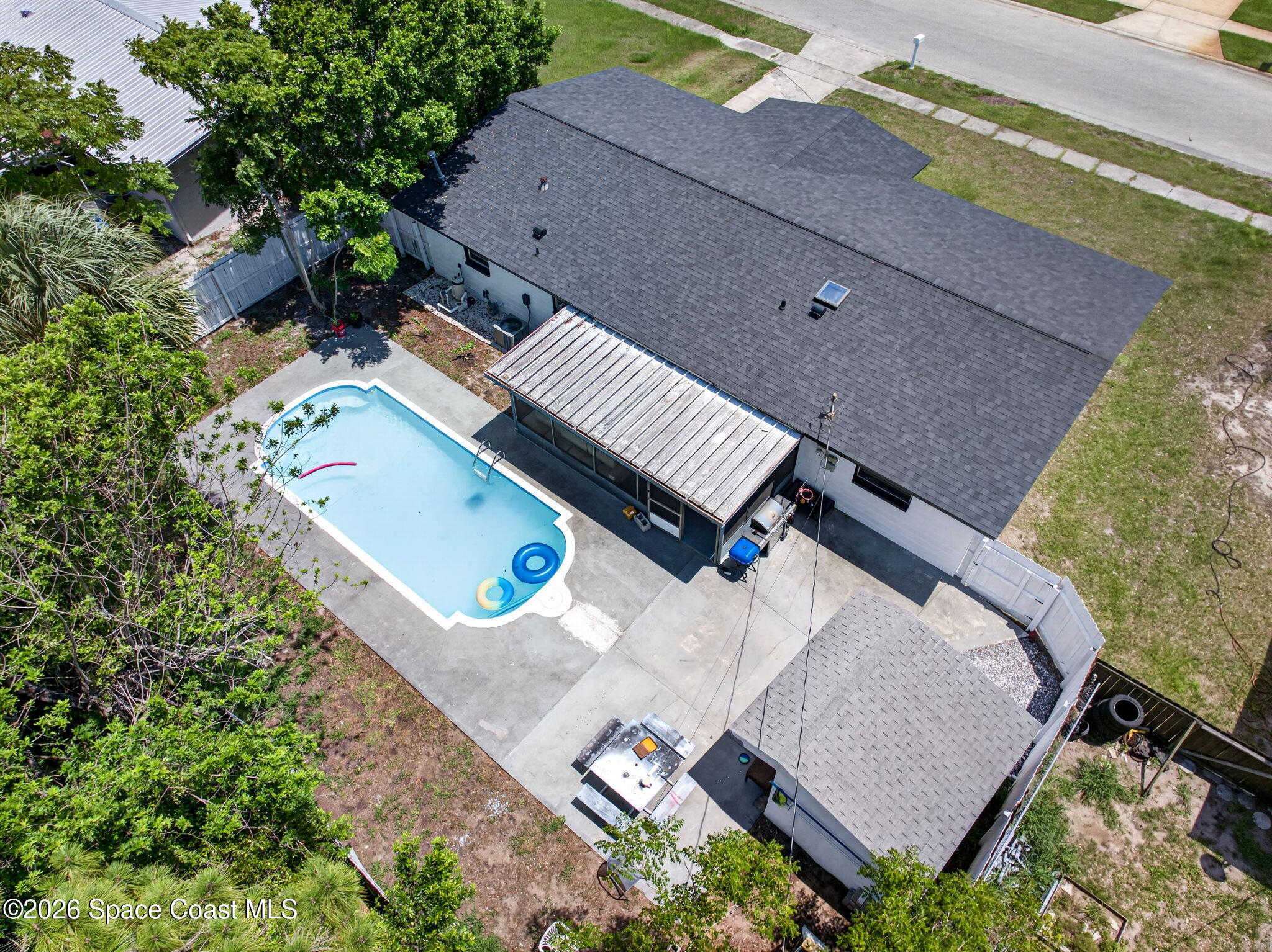 3300 Argyle Road Titusville, FL 32796 - Photo 27 of 29 an aerial view of a house with a yard