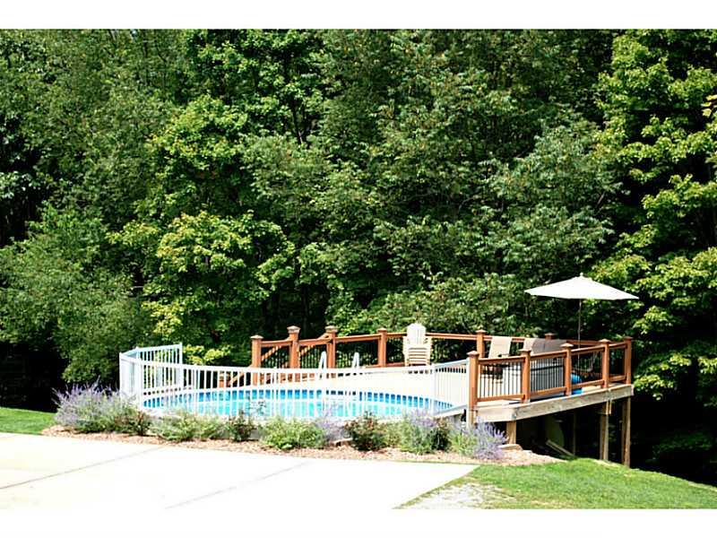 141 Sportsman Lane Rochester, PA 15074 - Photo 24 of 25 Swimming Pool/Hot Tub/Sauna. Only 3 years old! "no care" PVC decking with pretty wood and metal railing. Steps have locking gate!