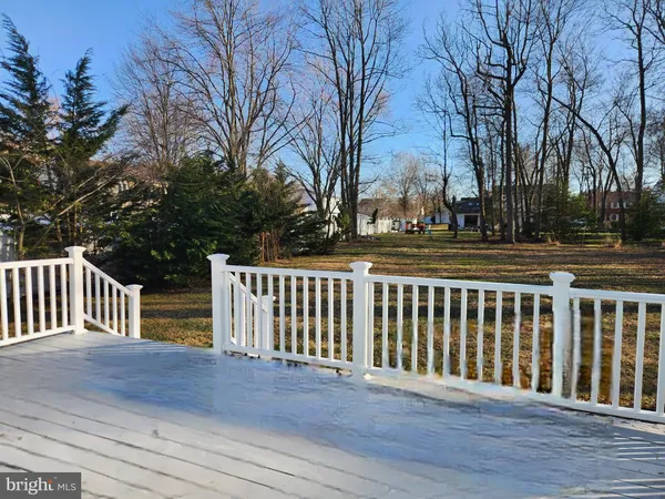 a view of a wooden deck